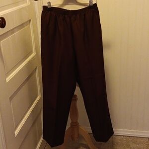Alfred Dunner brown 12p granny chic grandma 👵 pants